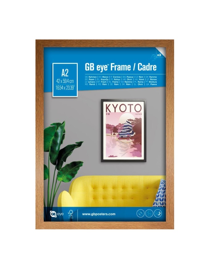 GB Eye Contemporary Wooden Oak Picture Frame - A2 - 42 x 59.4cm