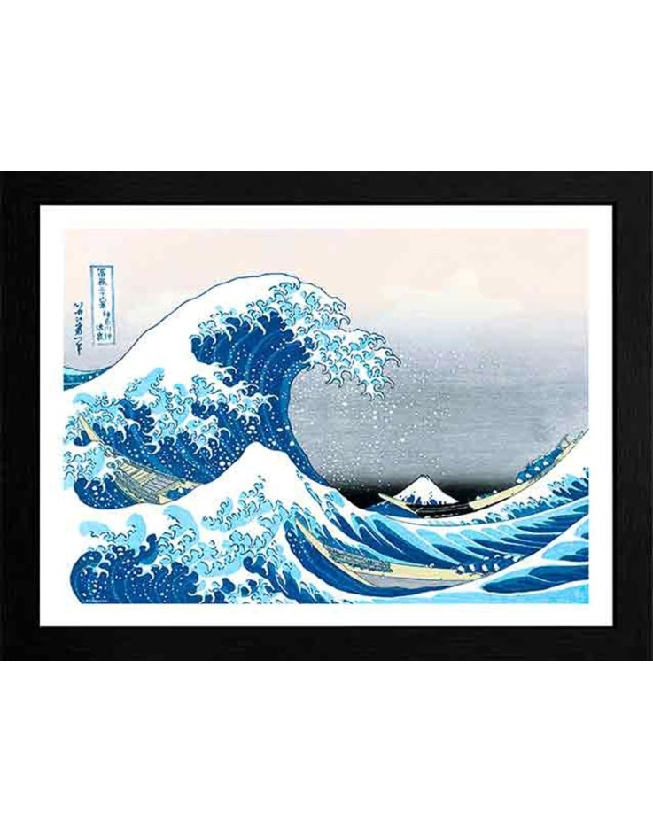 Hokusai Great Wave 30 x 40cm Framed Collector Print