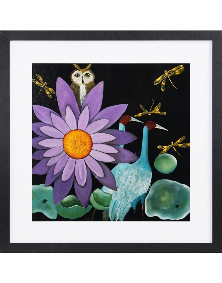 Lotus - Treechild - 40 x 40cm Framed Print