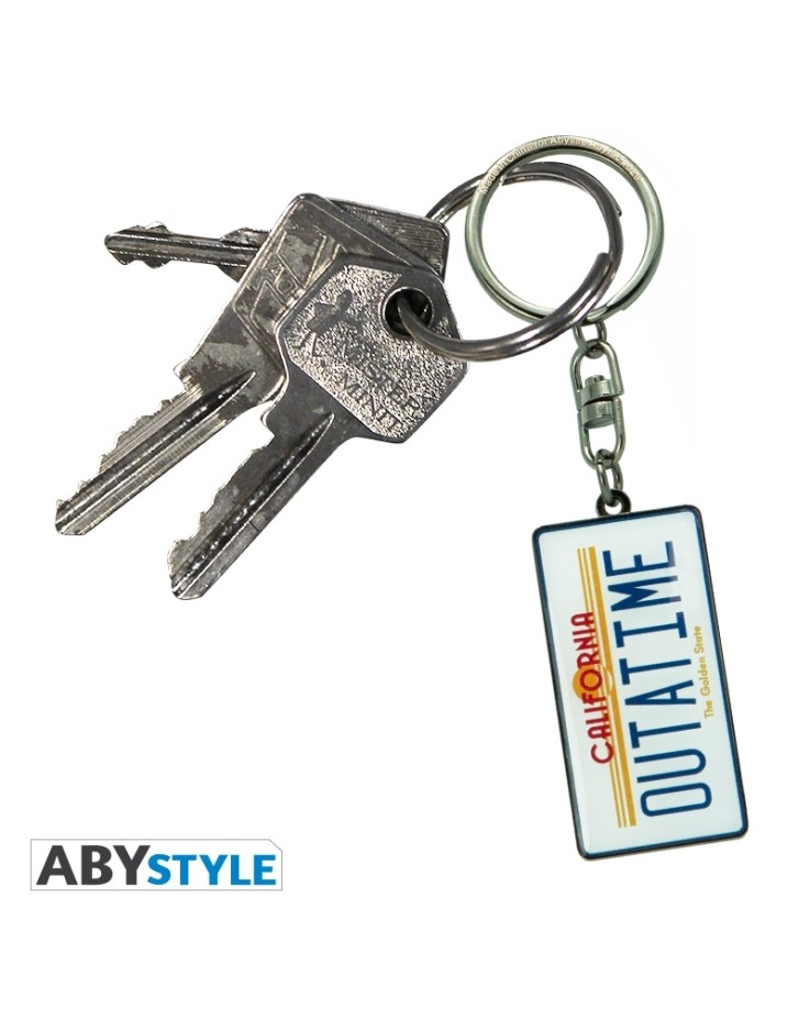 Back To The Future Outatime Metal Keychain