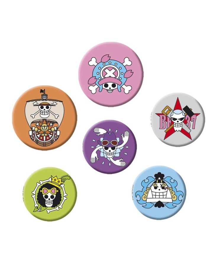 One Piece Skulls 2 Badge Pack