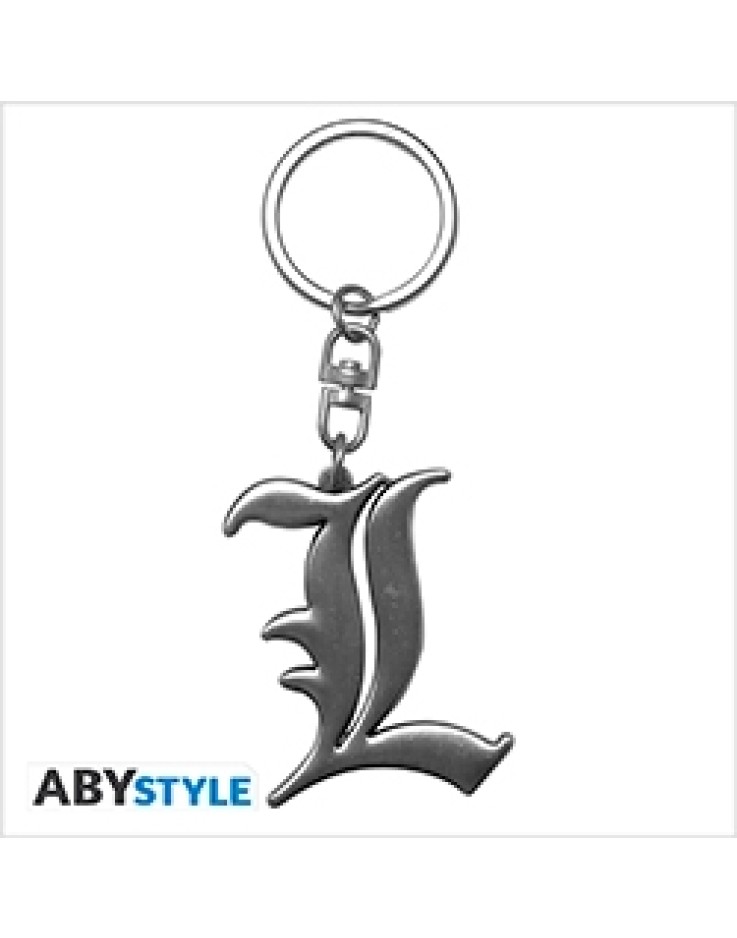 Death Note L Symbol 3D Premium Keychain