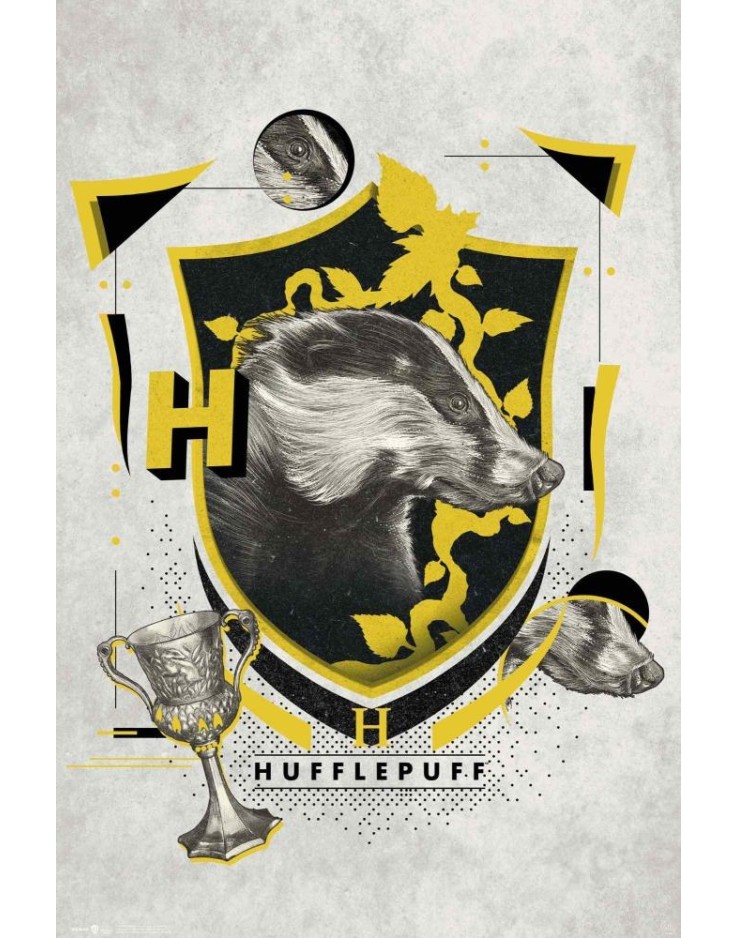 Harry Potter Hufflepuff Illustrative 61 x 91.5cm Maxi Poster