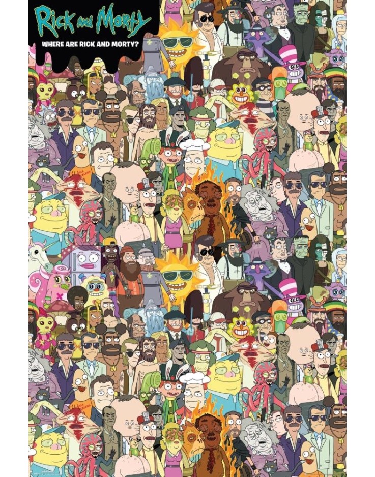 Rick & Morty Where's Rick 61 x 91.5cm Maxi Poster