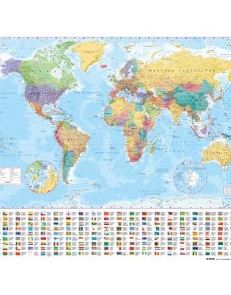 World Maps Mini Poster