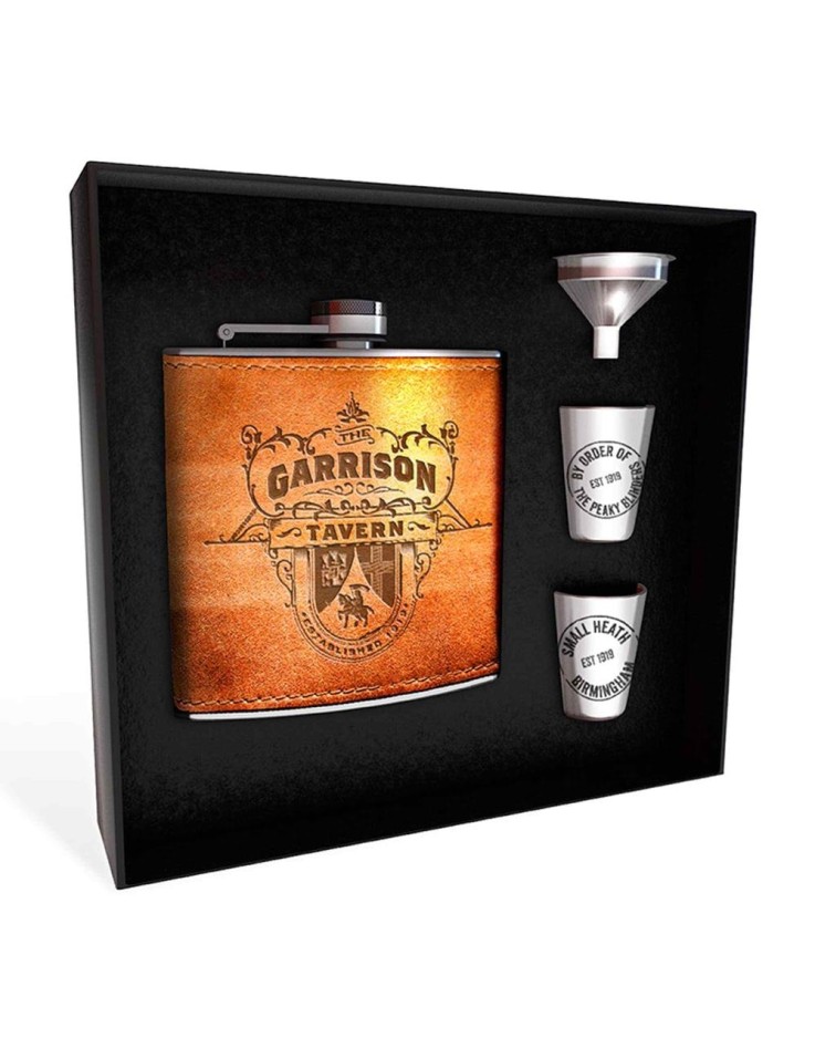 Peaky Blinders Garrison Premium Hip Flask & Shot Glass Set