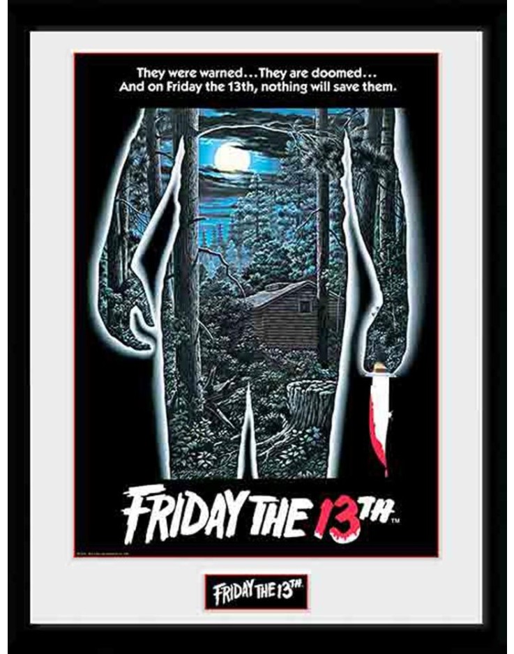 Friday the 13th Movie  30 x 40cm Framed Collector Print