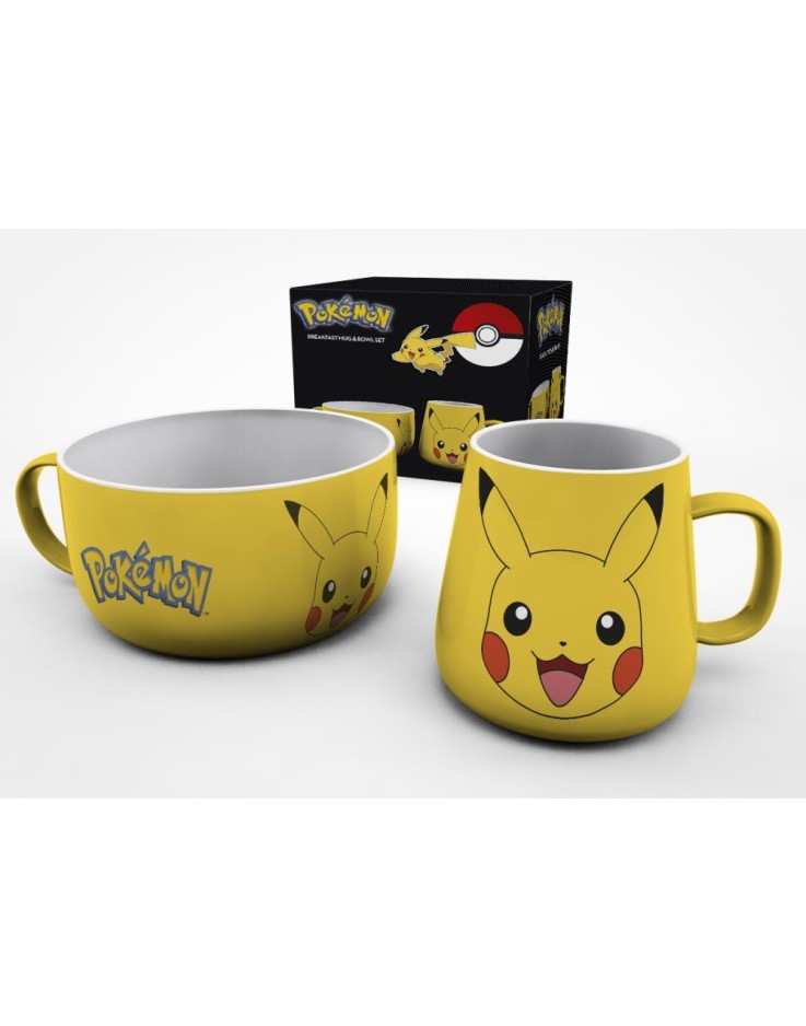 Pokémon Pikachu Mug & Bowl Breakfast Set