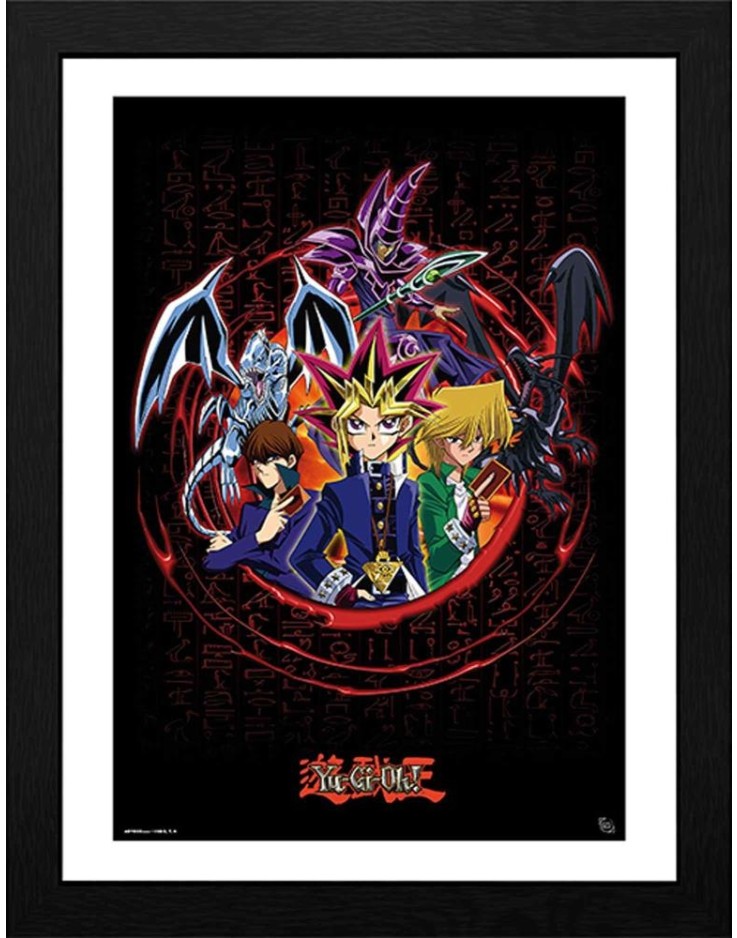 Yu Gi Oh! Joey Yugi Kaiba  30 x 40cm Framed Collector Print