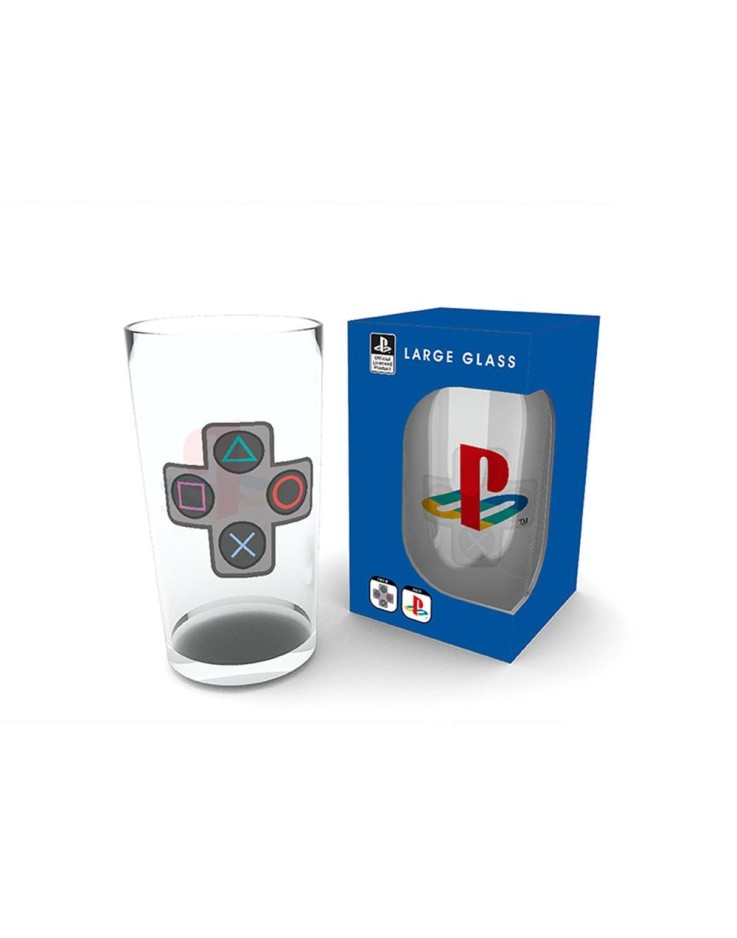 Playstation Buttons 400ml Glass