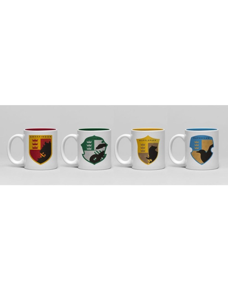 Harry Potter House Pride Set of 4 Espresso Mugs