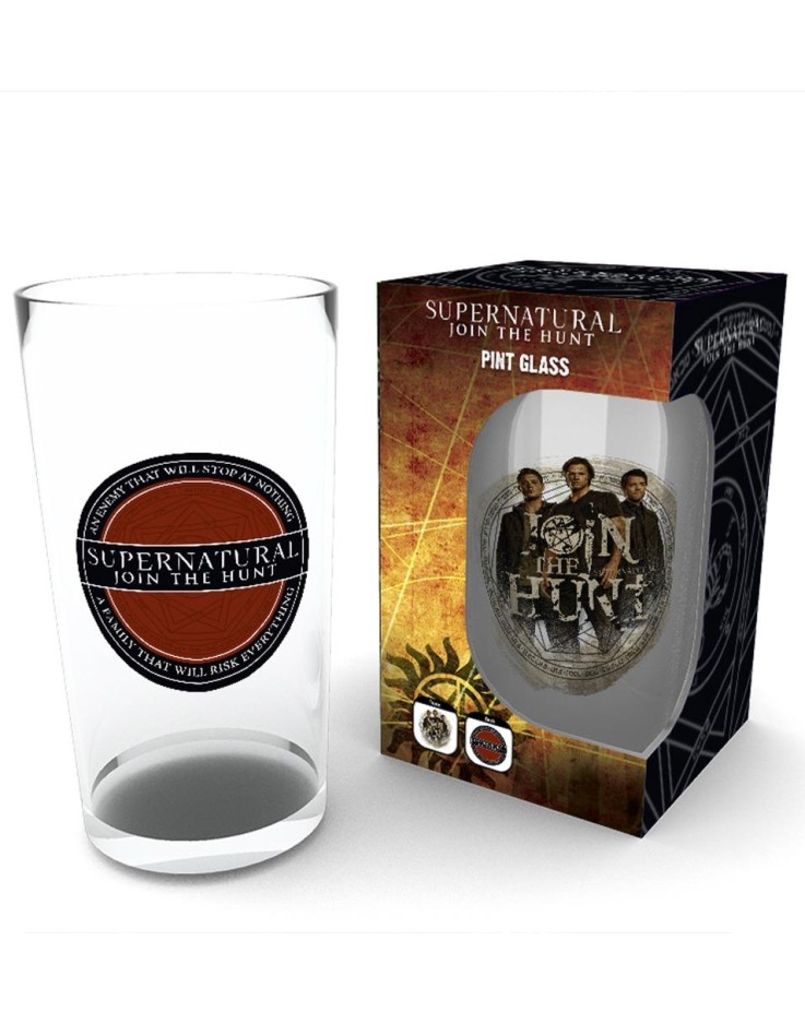 SupernaturalLogo400ml Glass