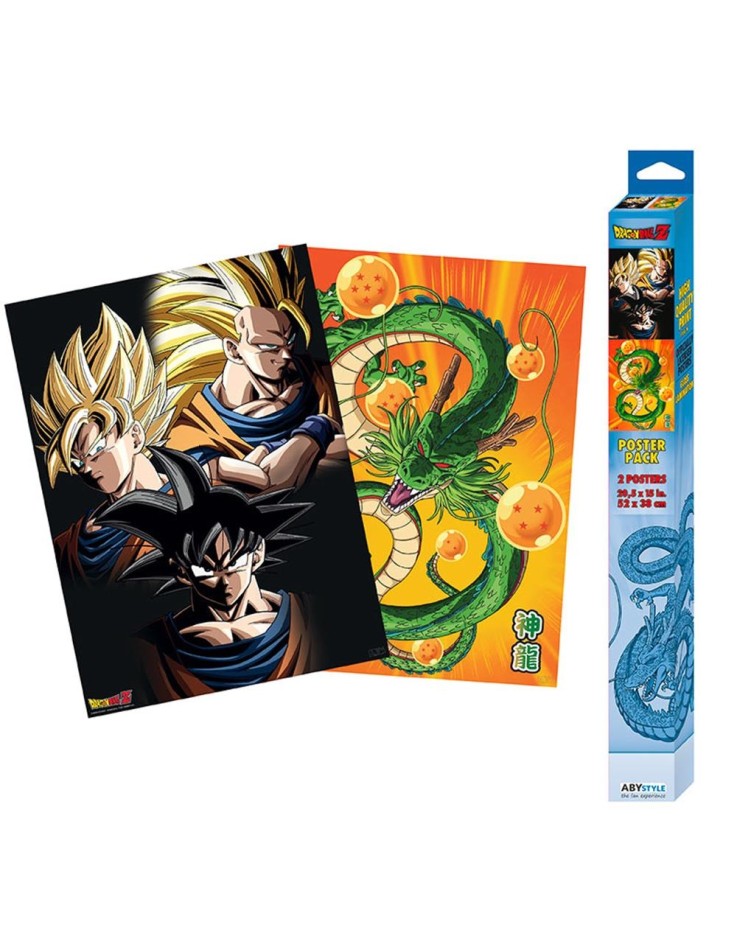 Dragon Ball Goku & Shenron 52 x 38" Chibi Poster Set