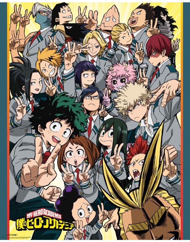 My Hero Academia School Compilation Mini Poster