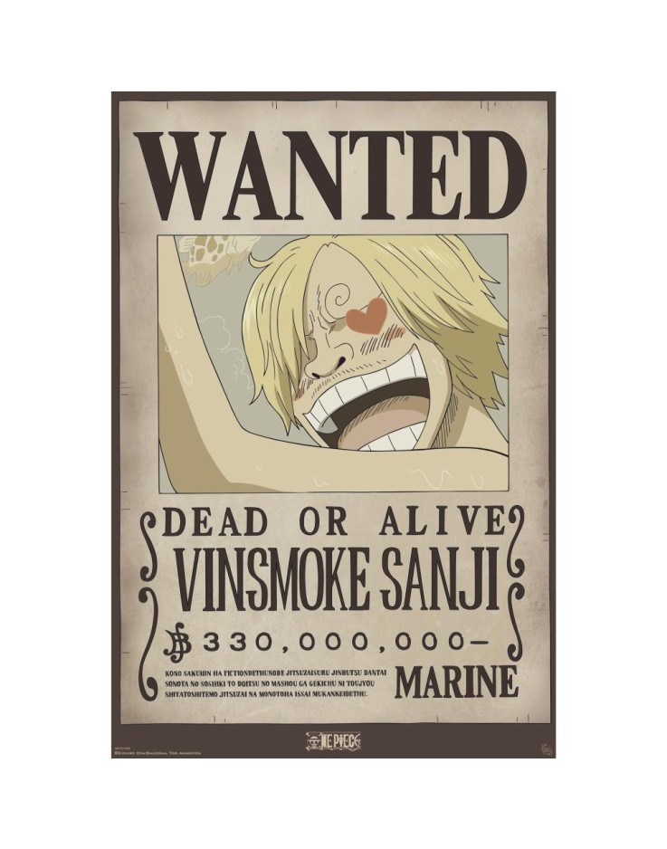 One Piece Wanted Sanji 61 x 91.5cm Maxi Poster