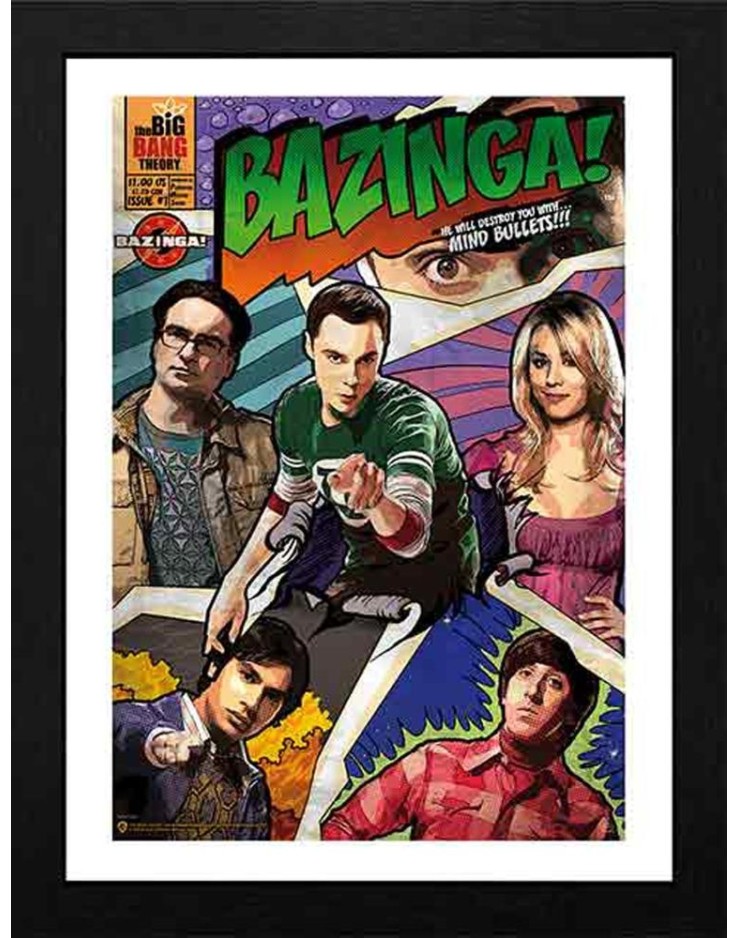 The Big Bang Theory Bazinga 30 x 40cm Framed Collector Print