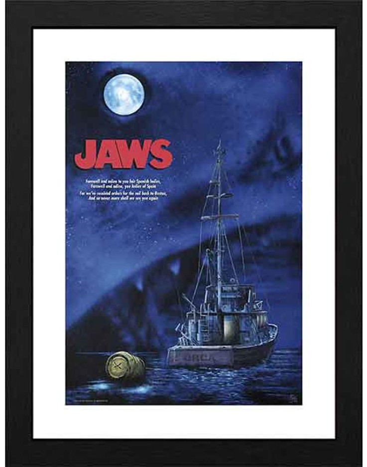 Jaws Illusion 30 x 40cm Framed Collector Print