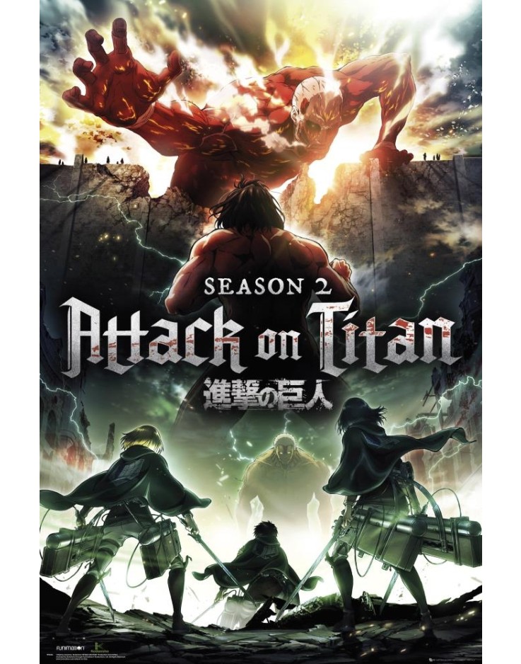 Attack On Titan Season 2 61 x 91.5cm Maxi Poster