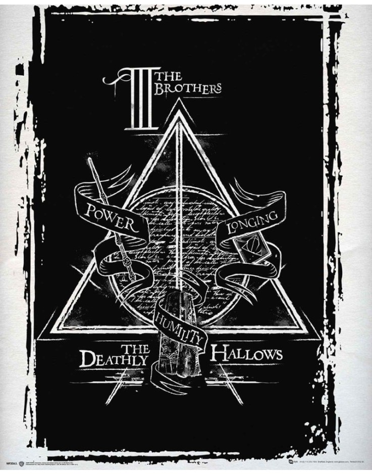 Harry Potter Deathly Hallows Graphic Mini Poster