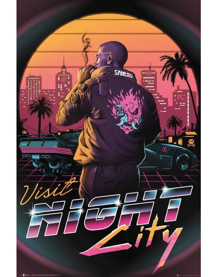 Cyberpunk Visit Night City 61 x 91.5cm Maxi Poster