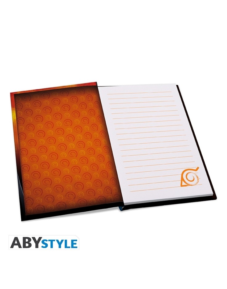 Naruto 400ml Glass & A6 Notebook & Pin Badge Gift Set