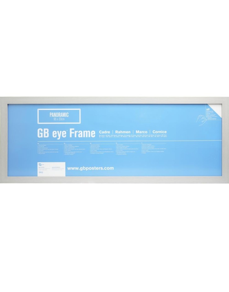 GB Eye Contemporary Wooden Grey Picture Frame - 33 x 95cm