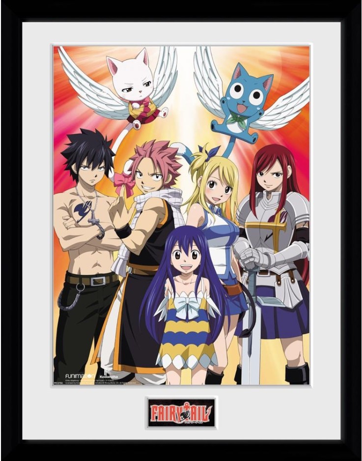 Fairy Tail Season 2 Key Art 30 x 40cm Framed Collector Print