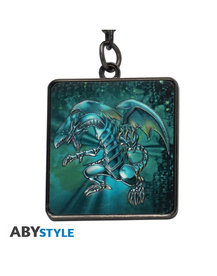 Yu Gi Oh! Blue Eyes White Dragon Metal Keychain