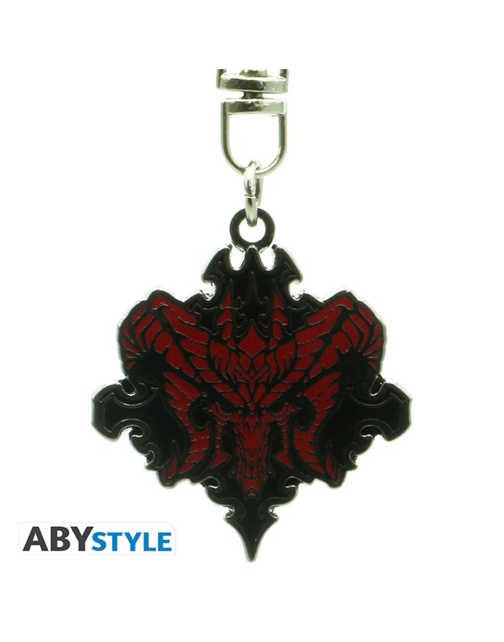 Diablo Logo Metal Keychain