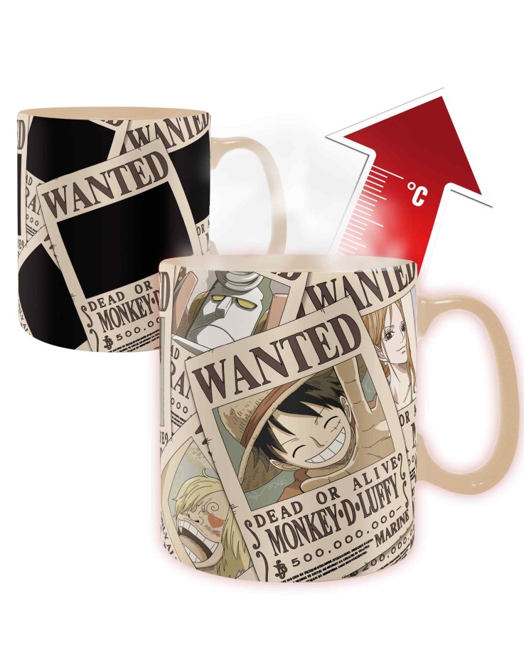 One Piece Wanted Heat Change Mug