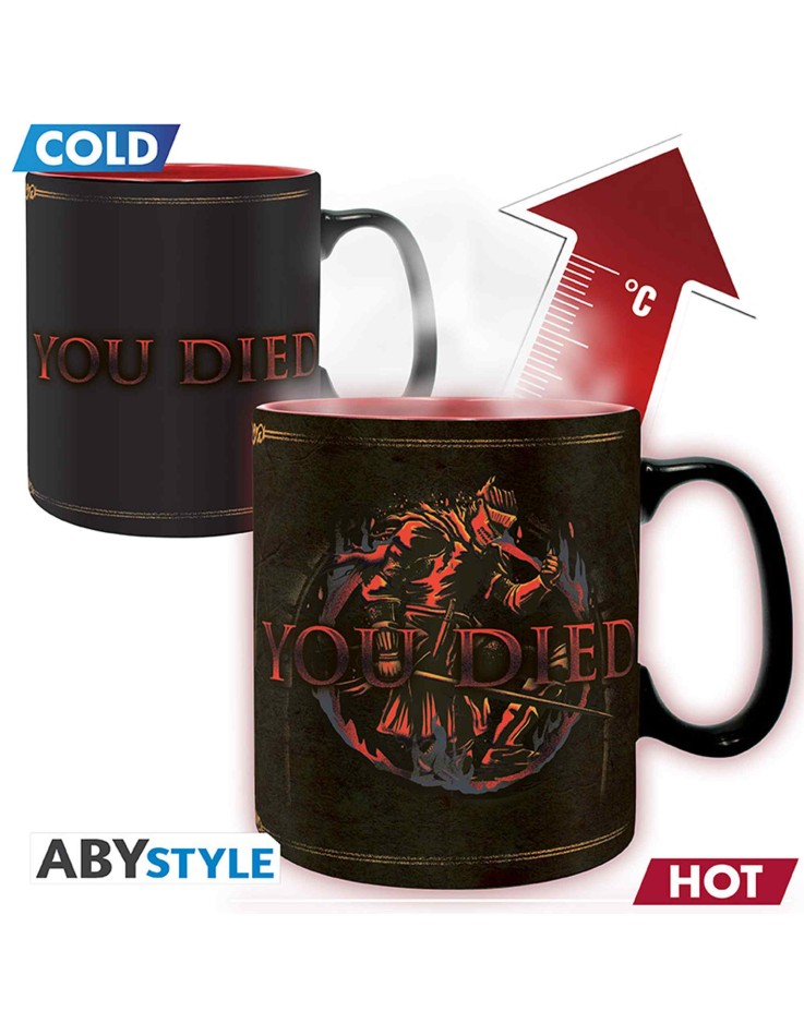 Dark Souls You Died   Heat Change Mug