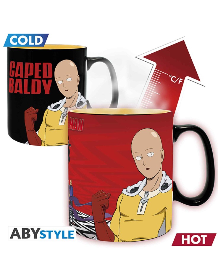 One Punch Man Saitama & Garou Heat Change Mug