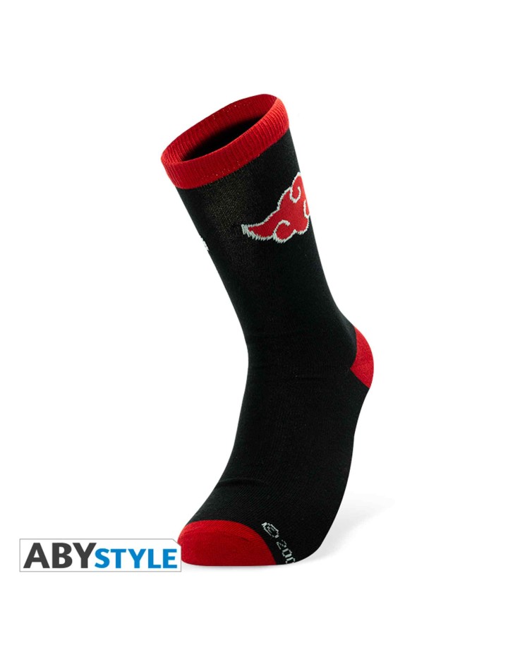 Naruto Akatsuki One Size Socks - Black & Red