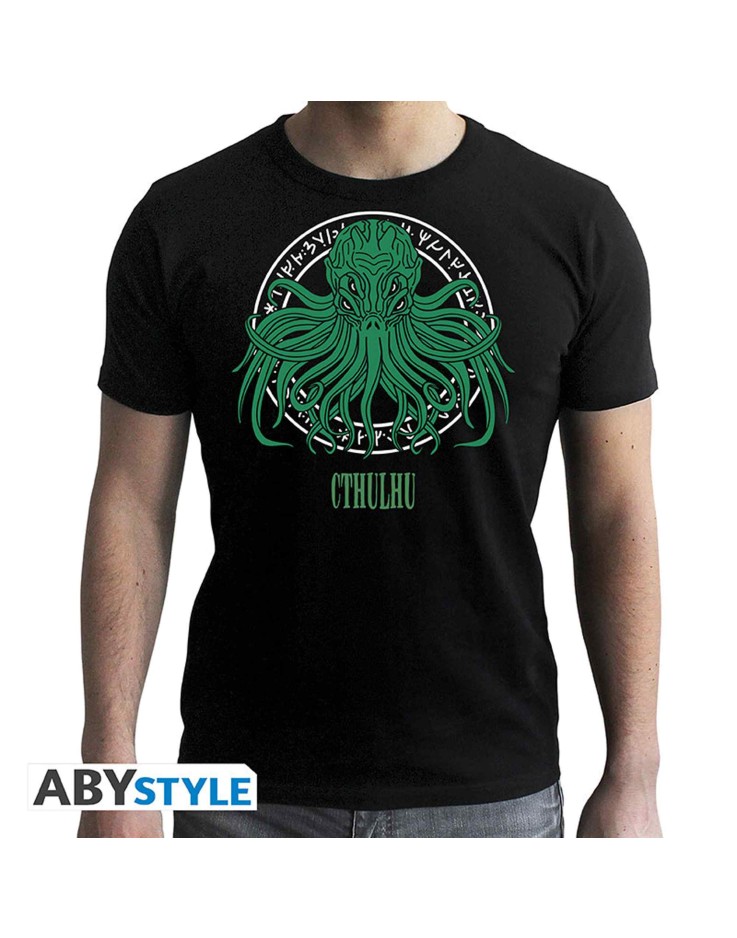 Cthulhu Runic Men's T-Shirt - Black