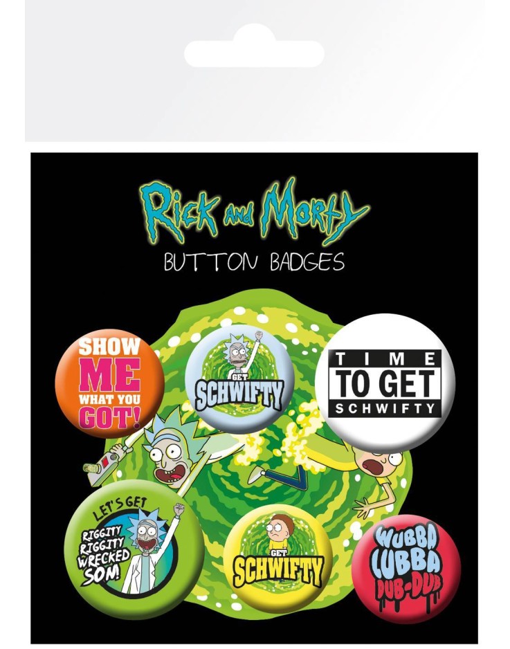 Rick & Morty Quotes Badge Pack