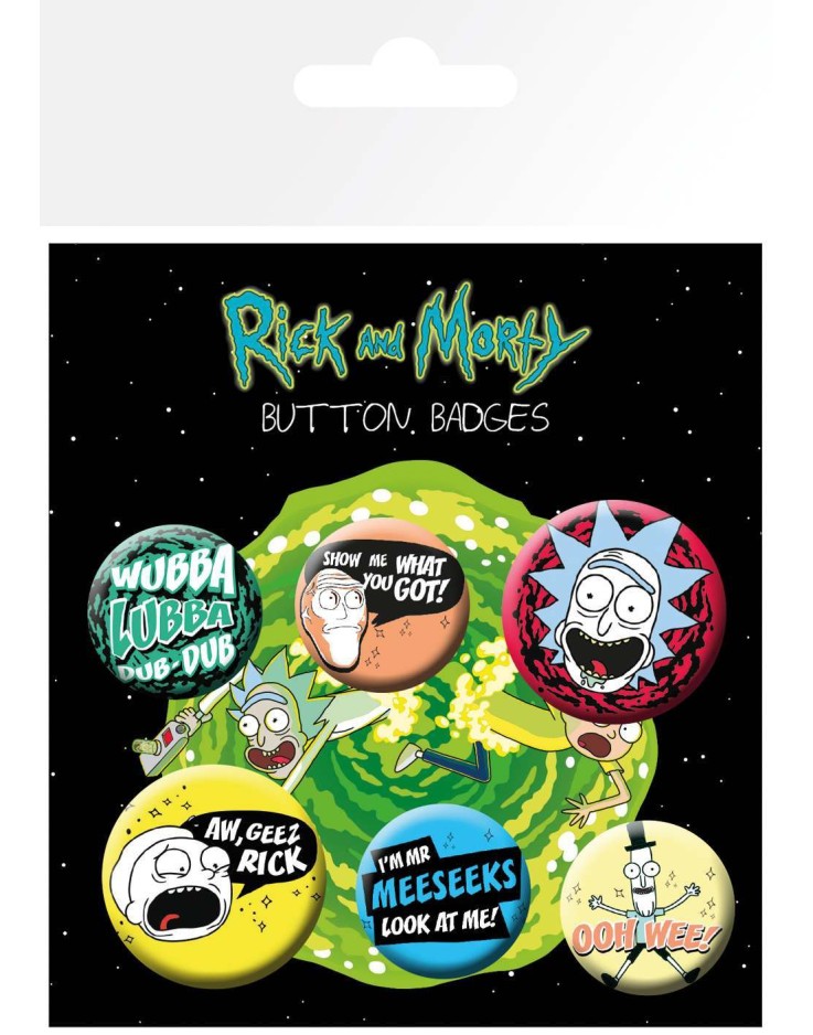 Rick & Morty Mix Badge Pack