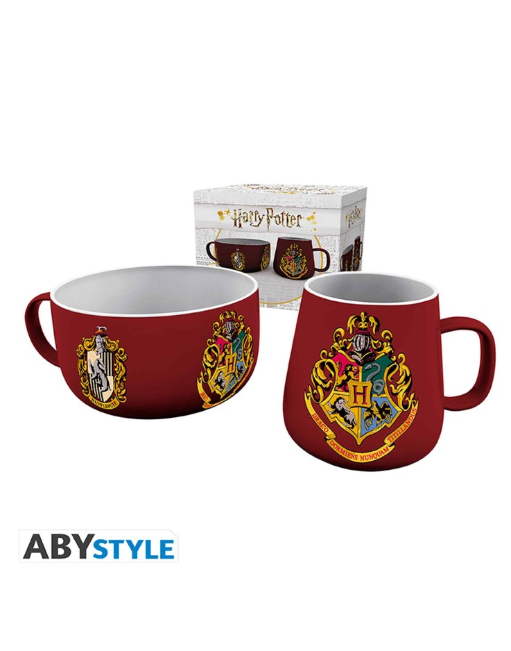 Harry Potter Crests Mug & Bowl Breakfast Set