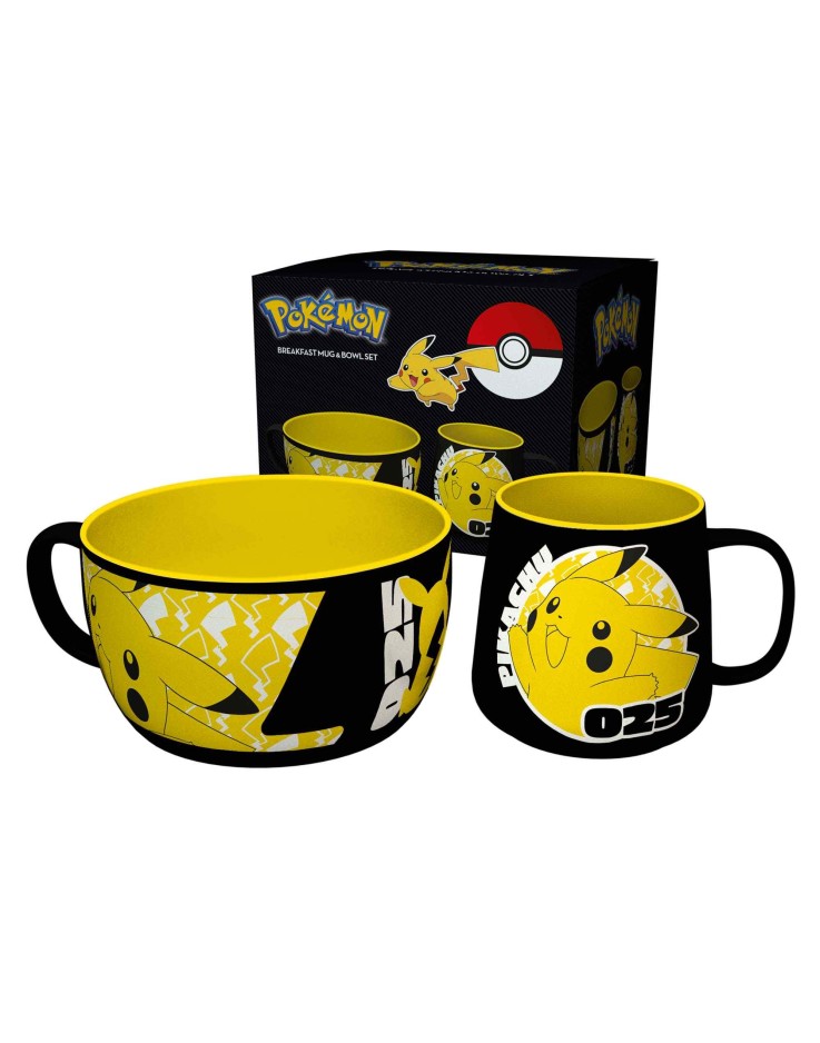 Pokémon Pikachu Mug & Bowl Breakfast Set