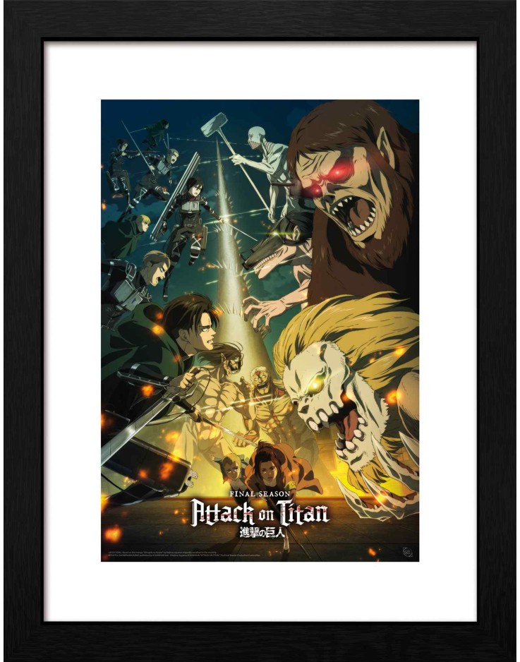 Attack On Titan Season 4 Key Art 3 30 x 40cm Framed Collector Print