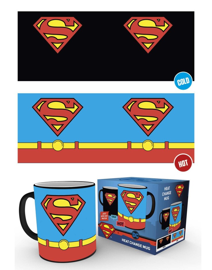 DC Comics Superman Costume Heat Change Mug