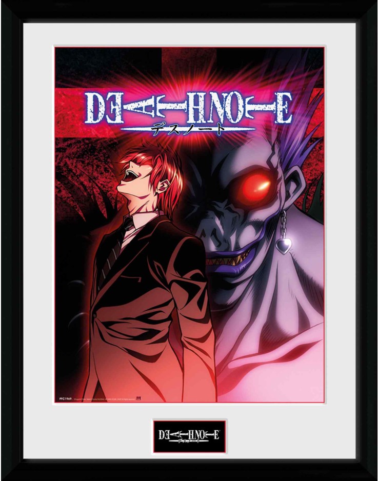 Death Note Light & Ryuk 30 x 40cm Framed Collector Print