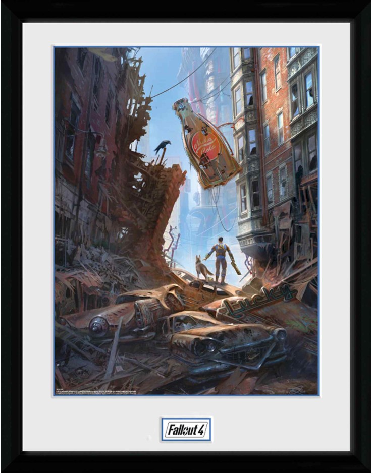 Fallout Street Scene 30 x 40cm Framed Collector Print