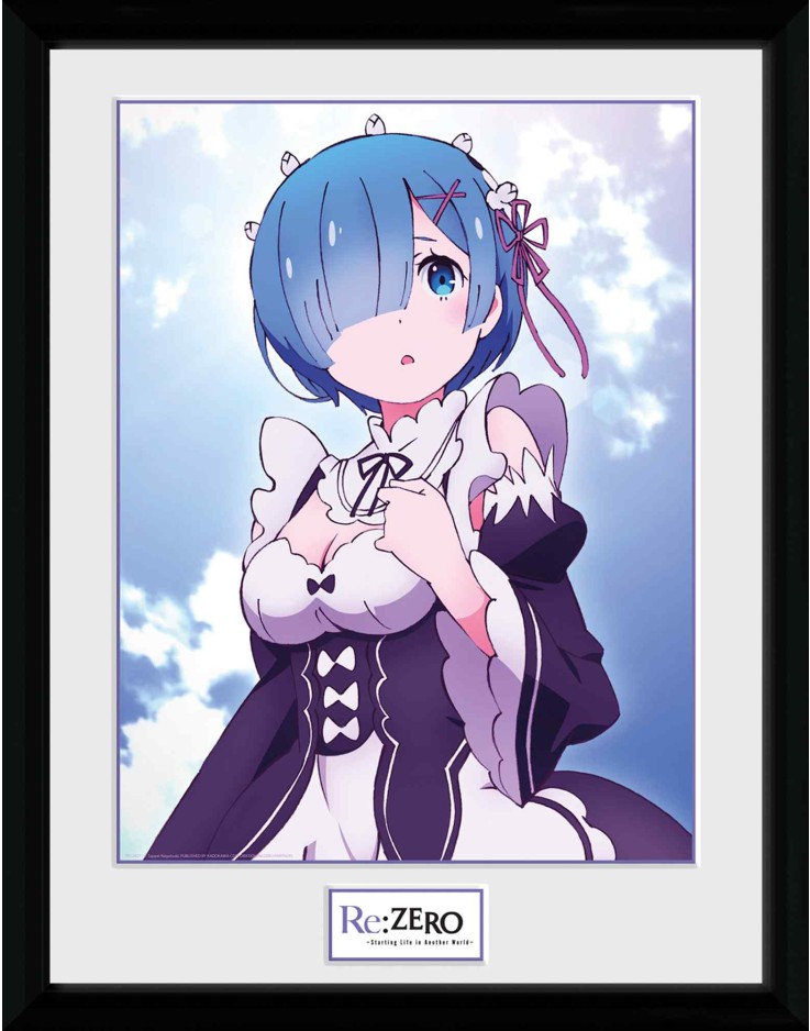 Re:Zero Rem Clouds 30 x 40cm Framed Collector Print