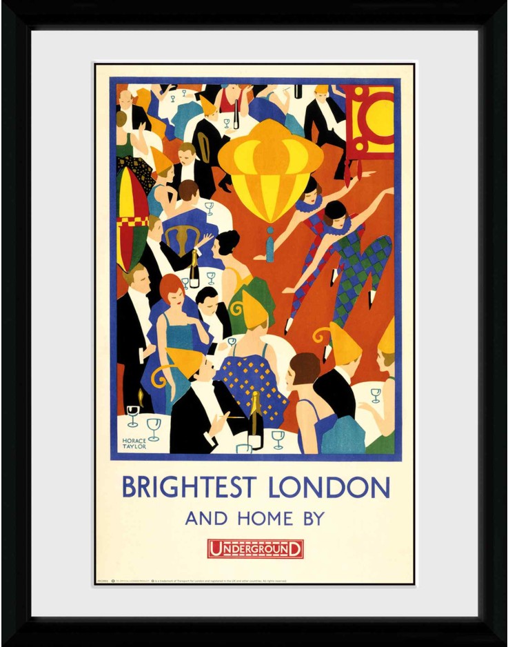 Transport For London Brightest London 30 x 40cm Framed Collector Print