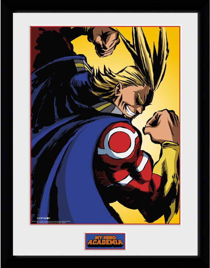 My Hero Academia All Might 30 x 40cm Framed Collector Print