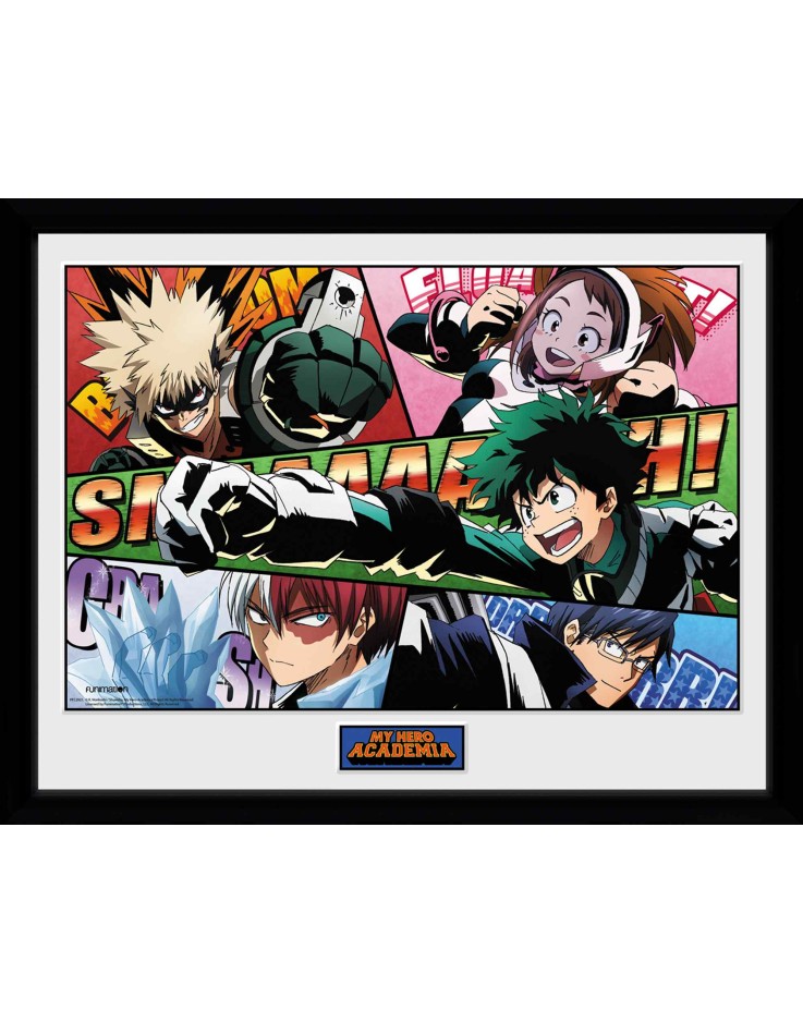 My Hero Academia Powers 30 x 40cm Framed Collector Print