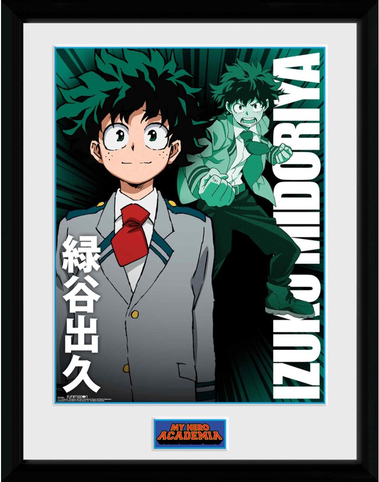 My Hero Academia Izuku Midoriya 30 x 40cm Framed Collector Print