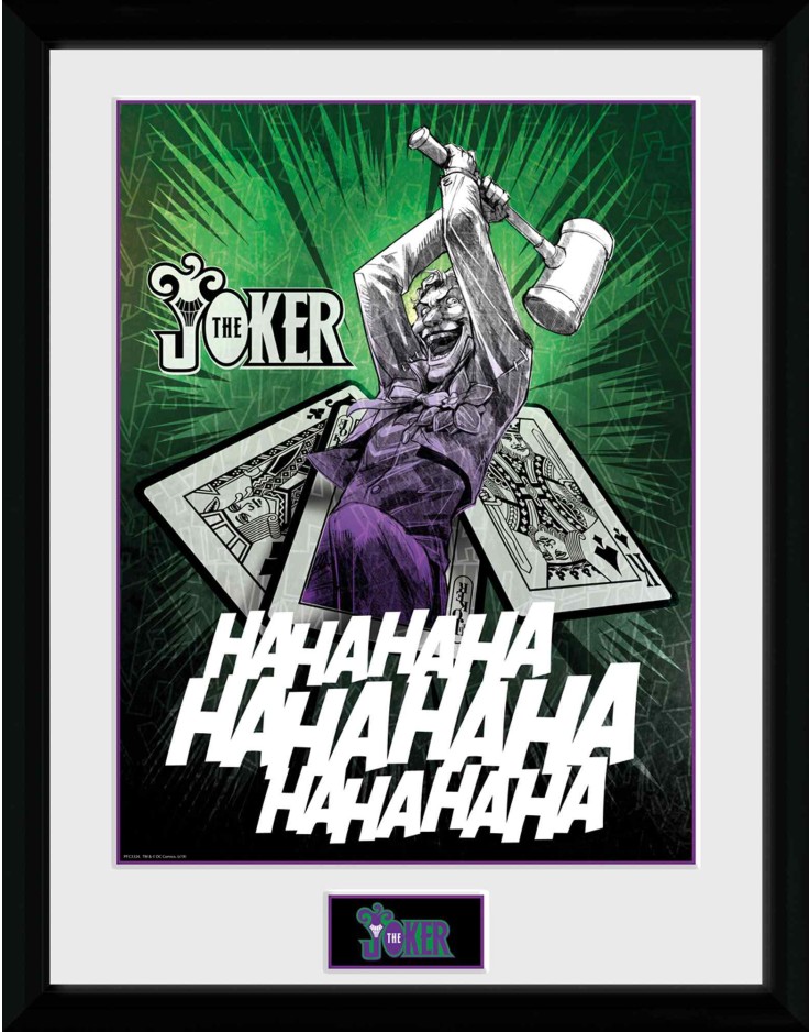 DC Comics Batman Joker Cards 30 x 40cm Framed Collector Print