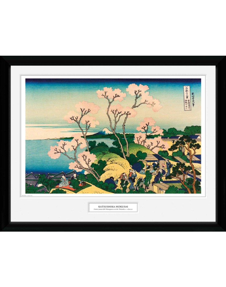 Hokusai Goten Yama Hill 30 x 40cm Framed Collector Print
