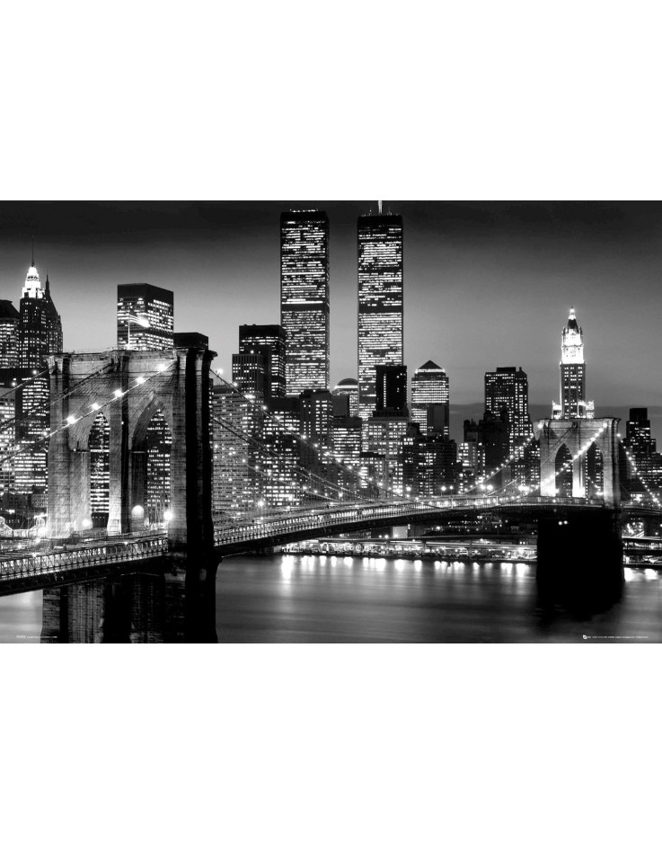 New York Manhattan Black 61 x 91.5cm Maxi Poster